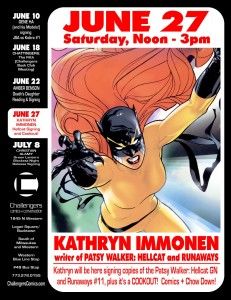 new_signing_immonen_color Kathryn Immonen signs at Challengers on June 27th.
