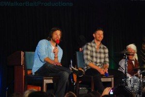 Jared Padalecki and Jensen Ackles speak to fans at DCcon.