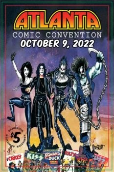 Atlanta Comic Convention Kiss Postcard
