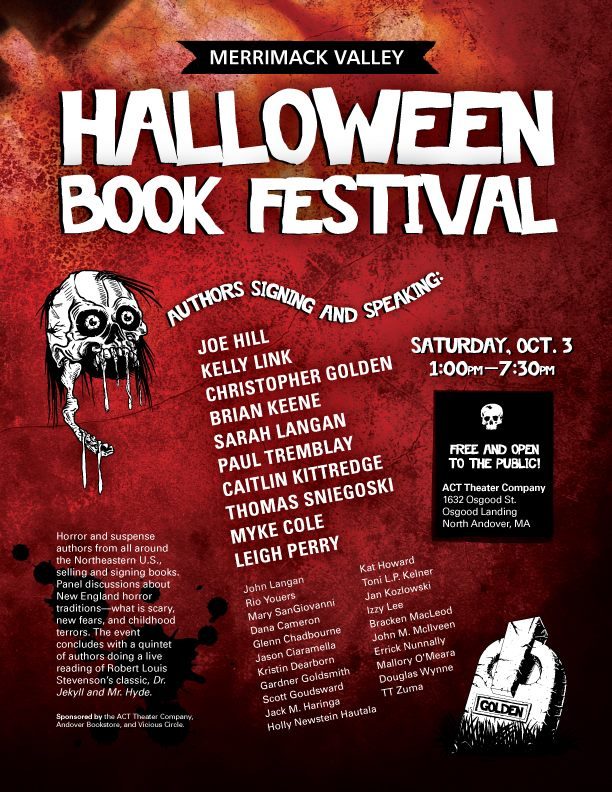 Merrimack Valley Halloween Book Festival on October 3rd Convention Scene