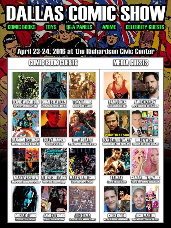 Inaugural Dallas Comic Show Debuts April 2324 Convention Scene