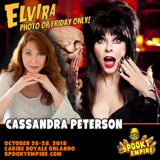 Elvira Celebrates 30 Years At Spooky Empire Convention Scene