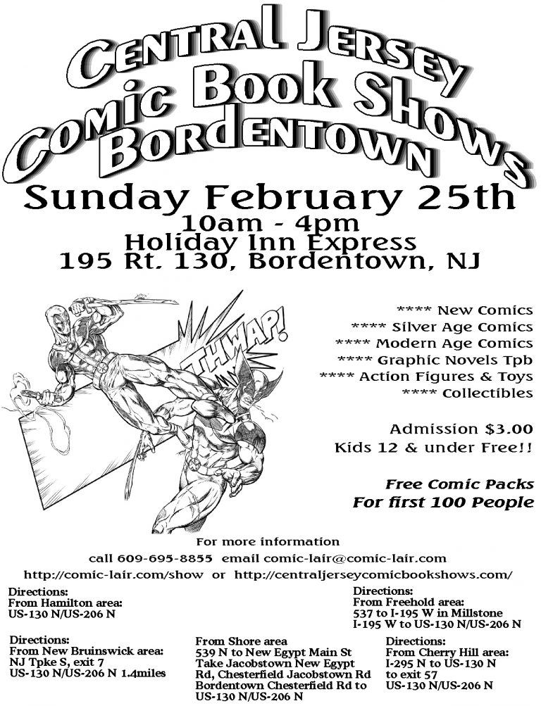 Central Jersey Comic Book Show Bordentown (February 2018) Convention Scene