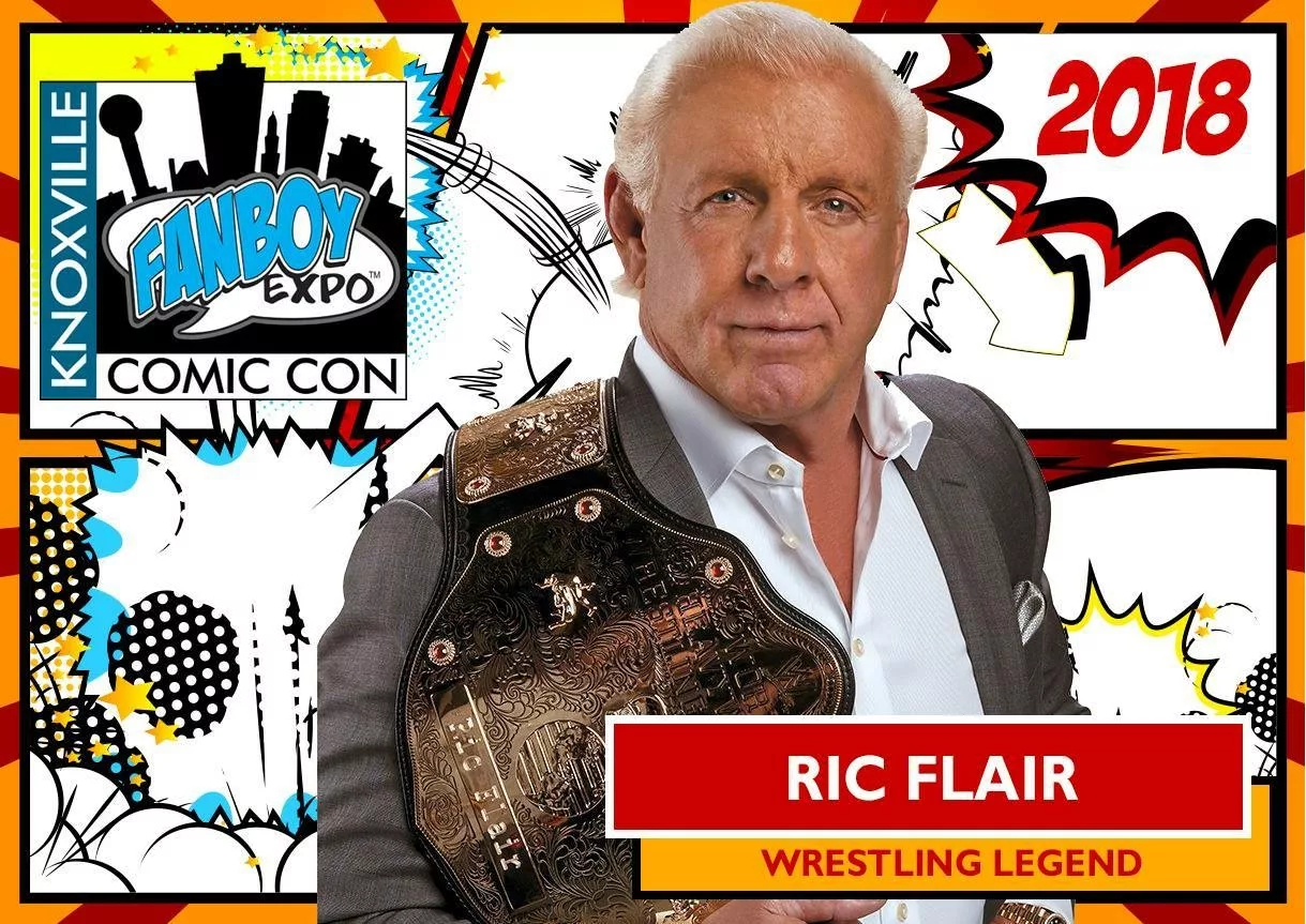 WHOOOO Ric Flair visits Knoxville Comic Con Convention Scene