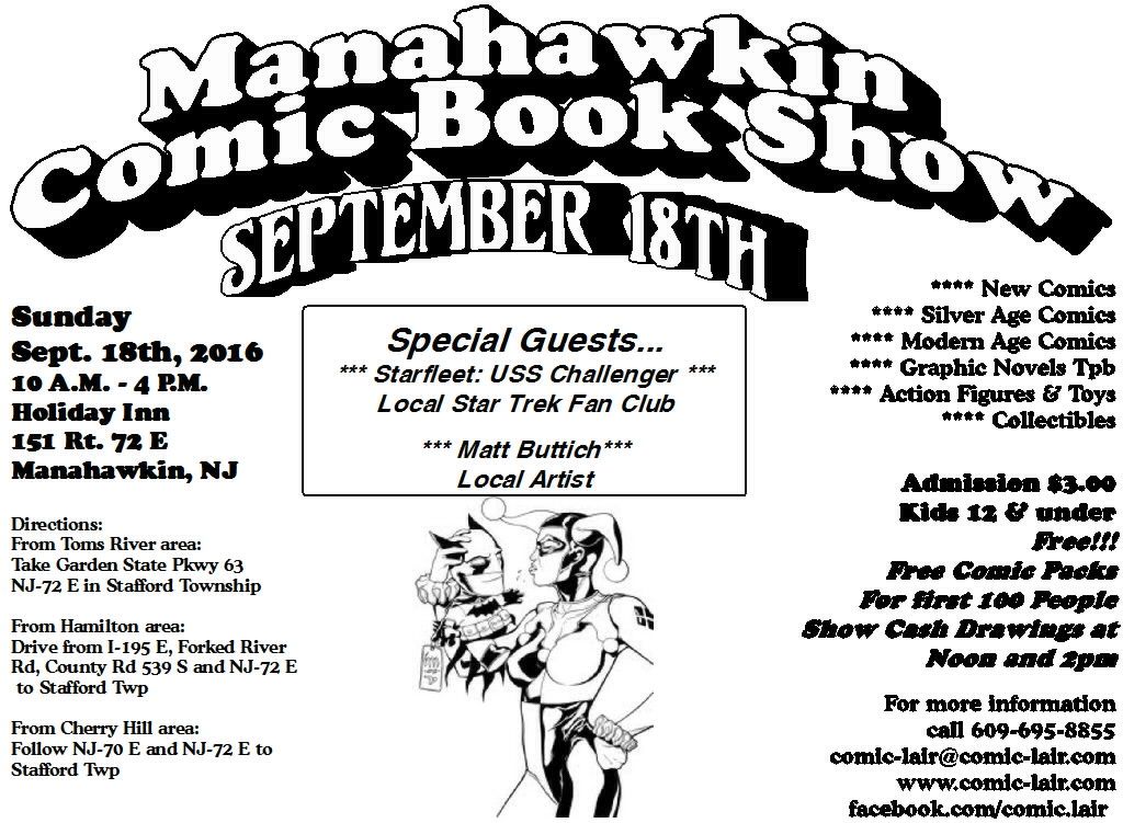 Manahawkin Comic Book Show (September 2016) Convention Scene