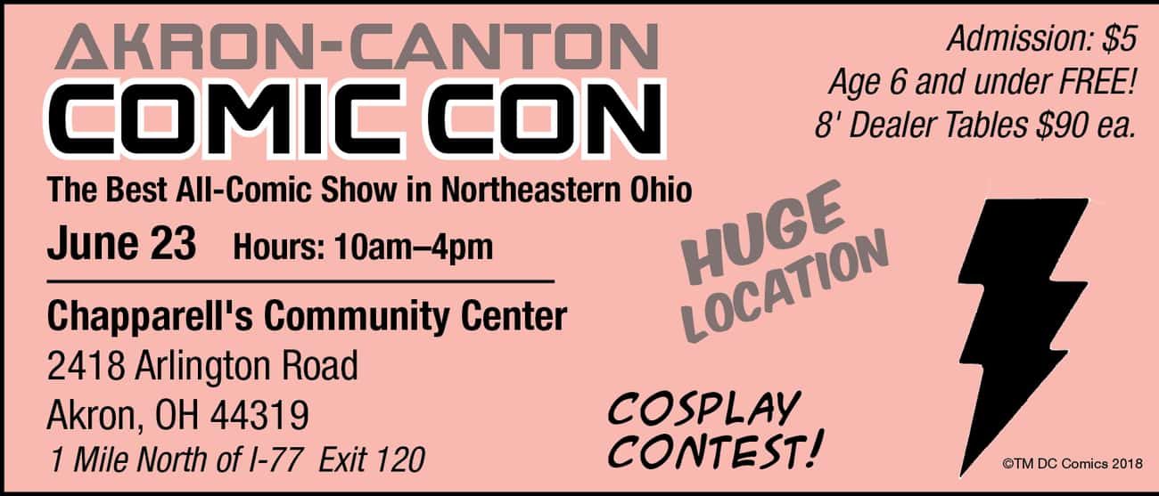 AkronCanton Comic Con (June 2019) Convention Scene