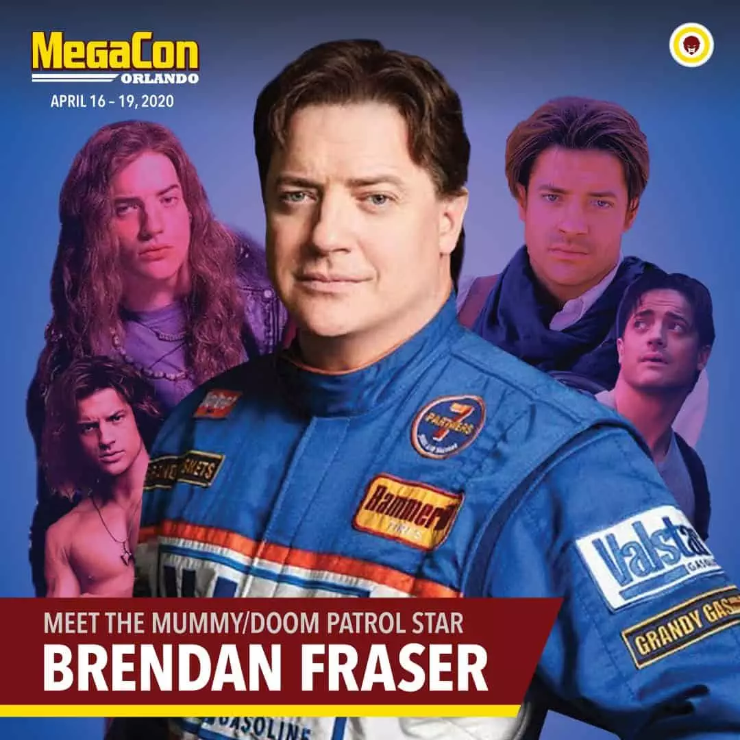 Brendan Fraser Visits Megacon Orlando Convention Scene